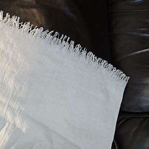 Lightweight frayed fashion scarf 75"×43"